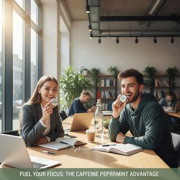 Mentale scherpte verhogen met cafeïne pepermunt