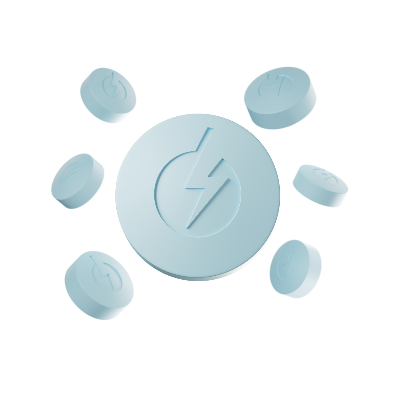 Main PeppedUp peppermint mint surrounded by eight others in a circular flat lay
